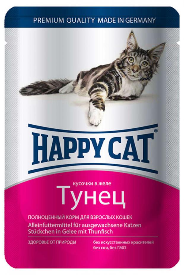 фото Корм для кошек happy cat тунец в желе, 100 г