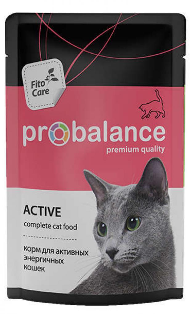 Корм для кошек Probalance Active 85 г 19₽