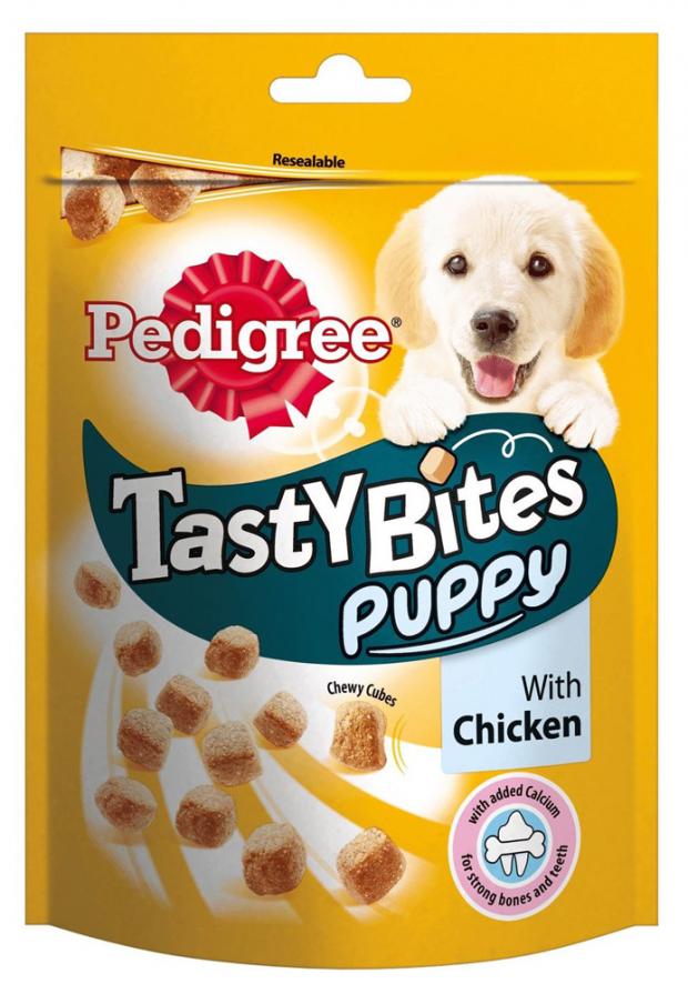 фото Лакомство для щенков pedigree tasty bites puppy с курицей, 8х125 г