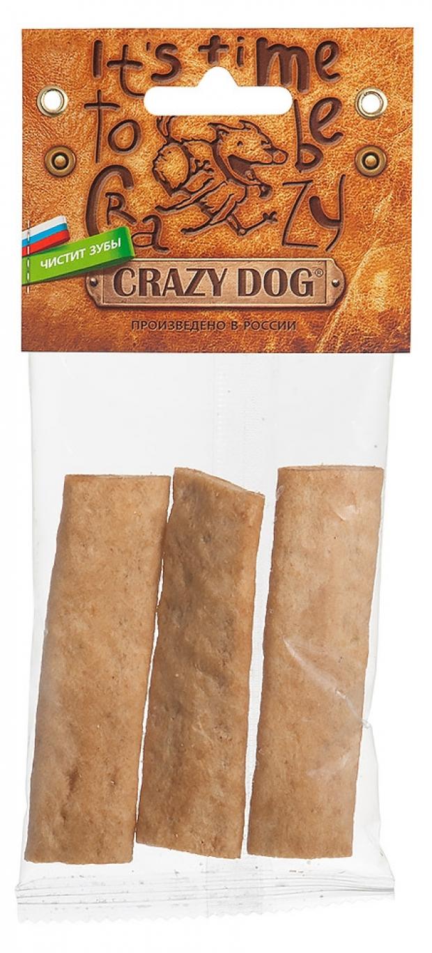 фото Лакомство для собак crazy dog жевательные полоски с кроликом, 35 г