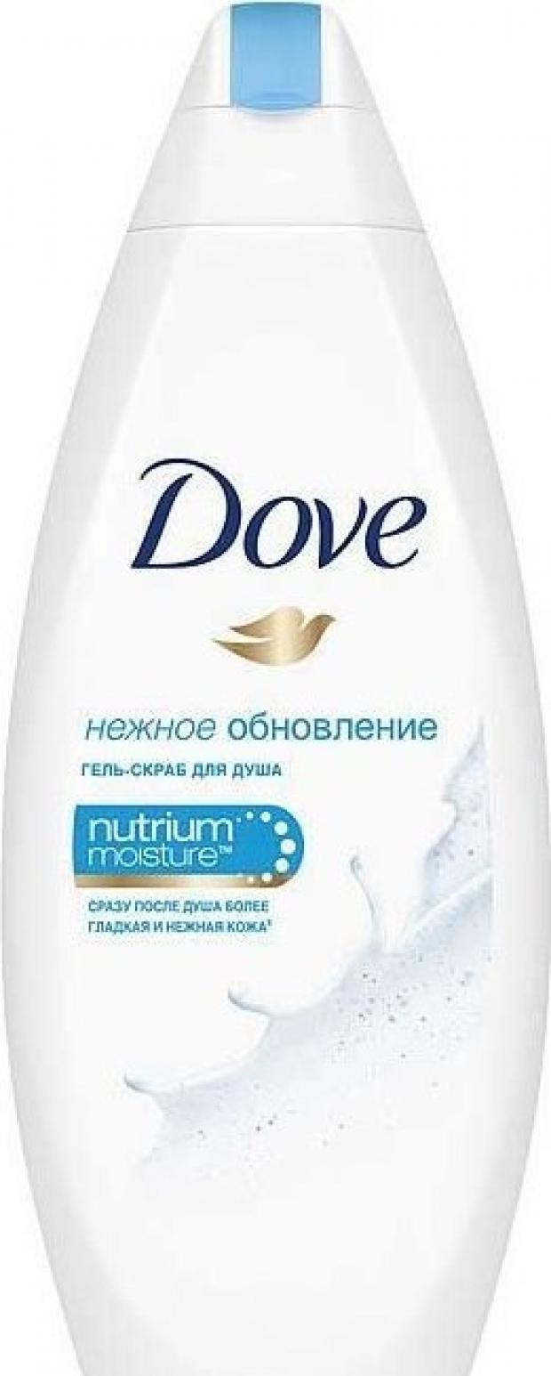 фото Гель-скраб для тела dove нежное обновление, 250 мл