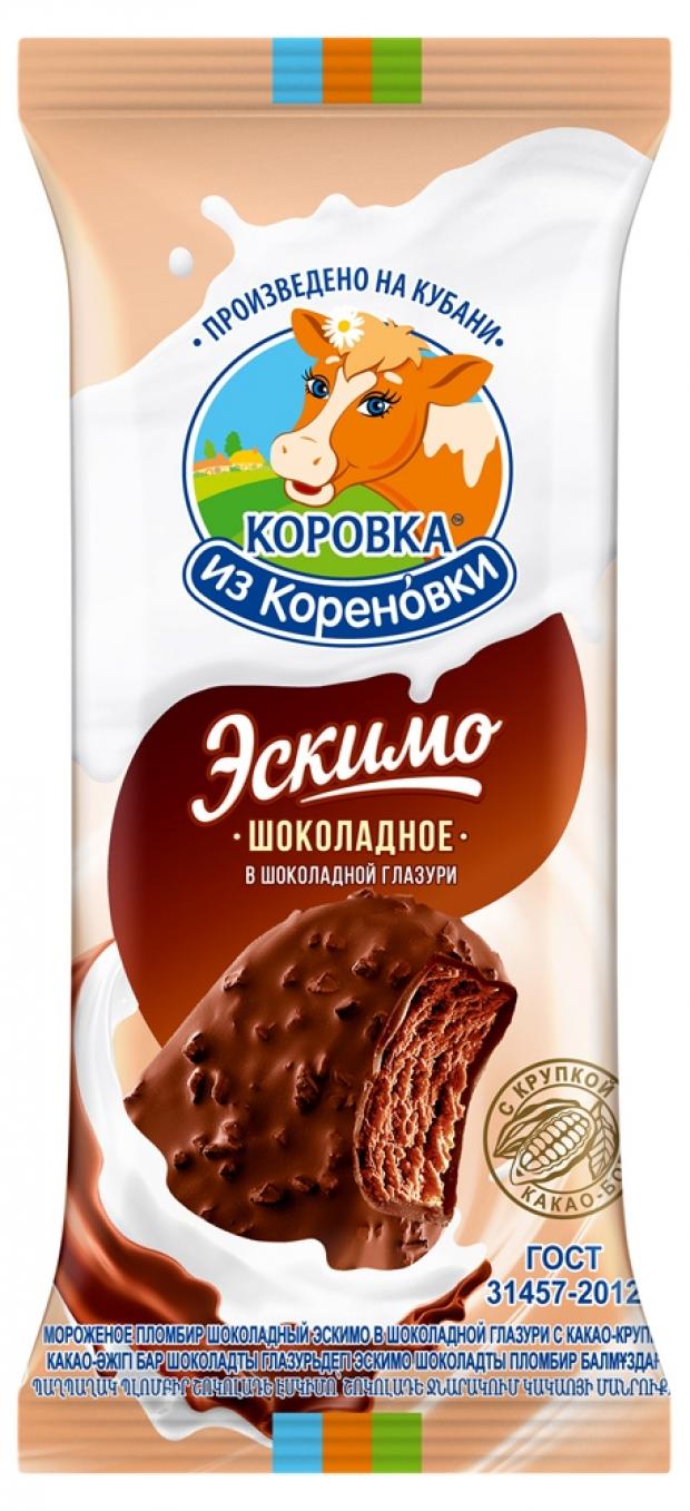 

Мороженое пломбир «Коровка из Кореновки» шоколадный в шоколадной глазури с какао-крупой, 70 г