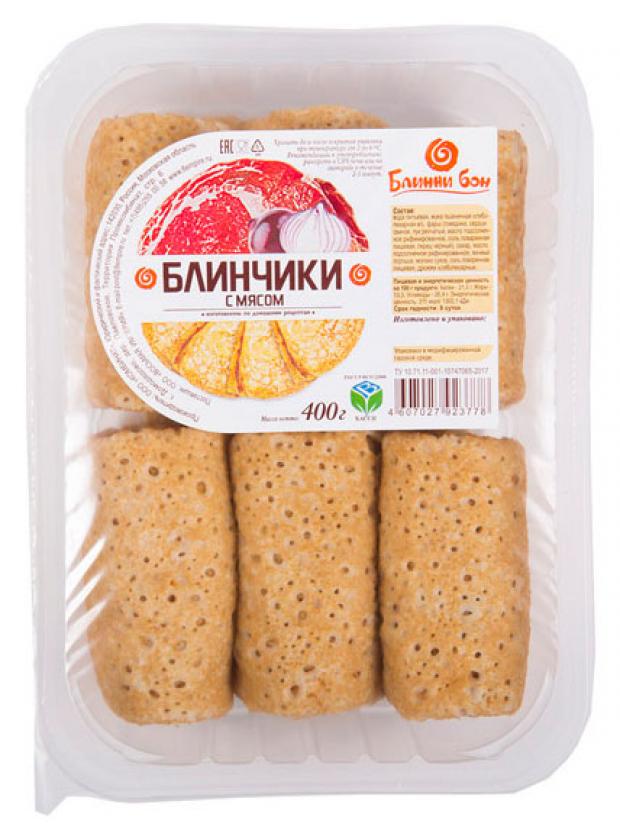 

Блинчики «Блинни бон» с мясом охлаждённые, 400 г