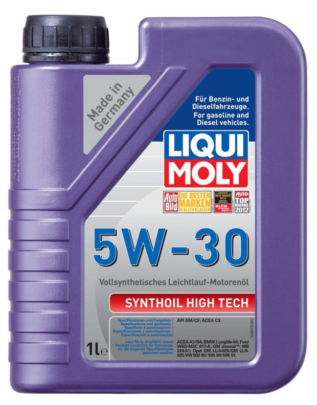 фото Масло моторное liqui moly synthoil high tech 5w30 синтетическое, 1 л