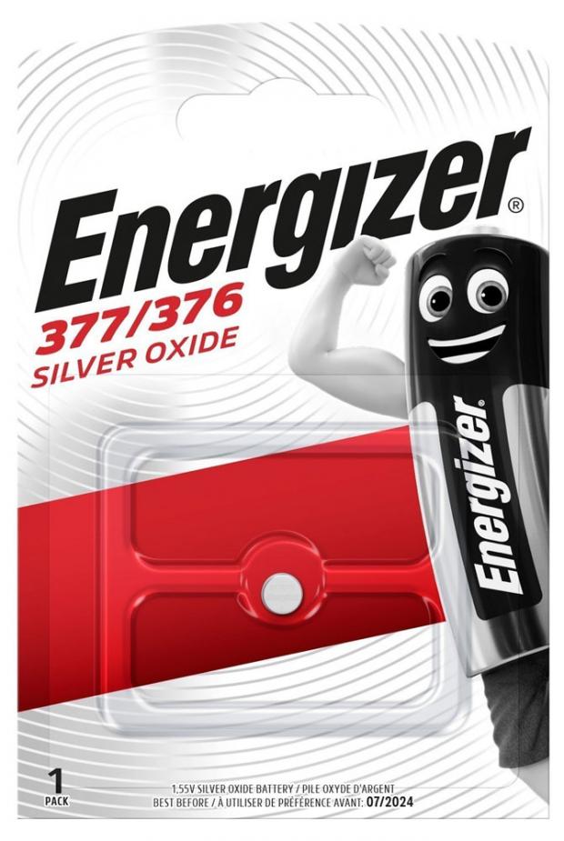 Батарейка Energizer Silver Oxide 377/376, 2 шт