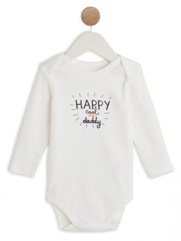 фото Боди с длинным рукавом inextenso udw0018 белое happu cool daddy