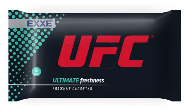 фото Влажные салфетки exxe ufc ultimate freshness, 15 шт ufc x exxe