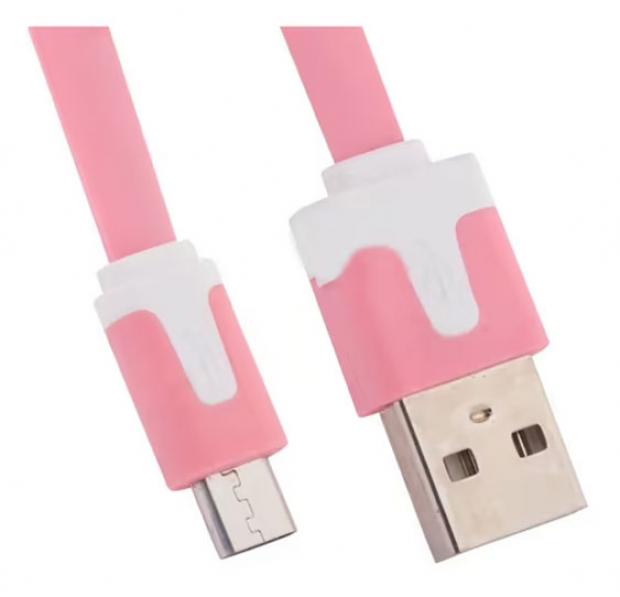 фото Usb кабель liberty project micro usb розовый