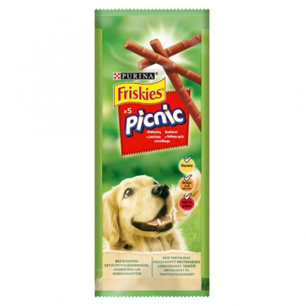 фото Лакомство для взрослых собак friskies picnic с говядиной, 42 г