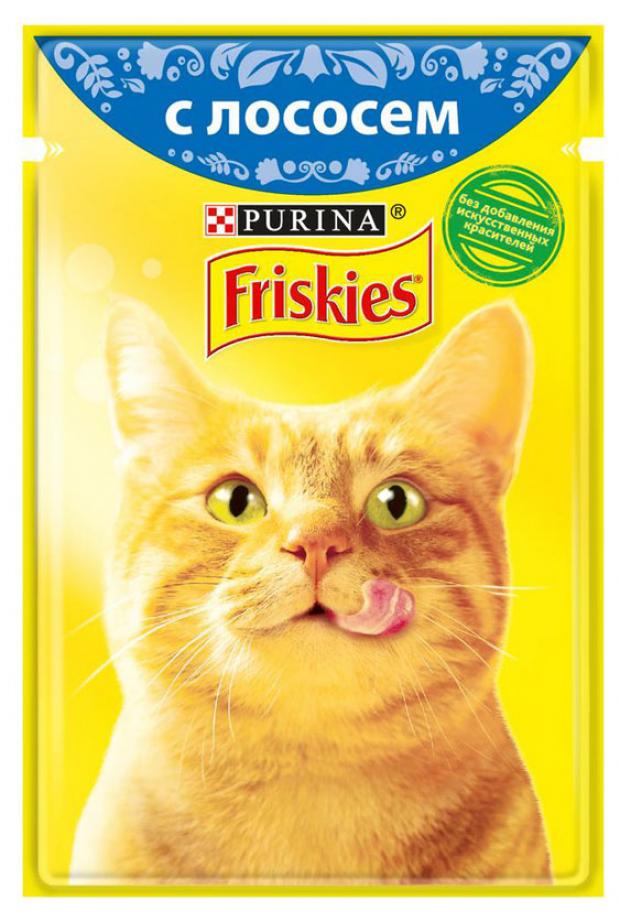 фото Корм для кошек friskies с лососем в подливе, 85 г