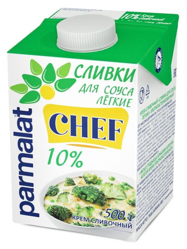 фото Сливки parmalat chef 10%, 500 мл