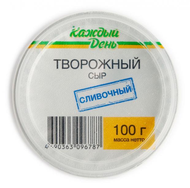 Сыр творожный «Каждый день» сливочный 65%, 100 г