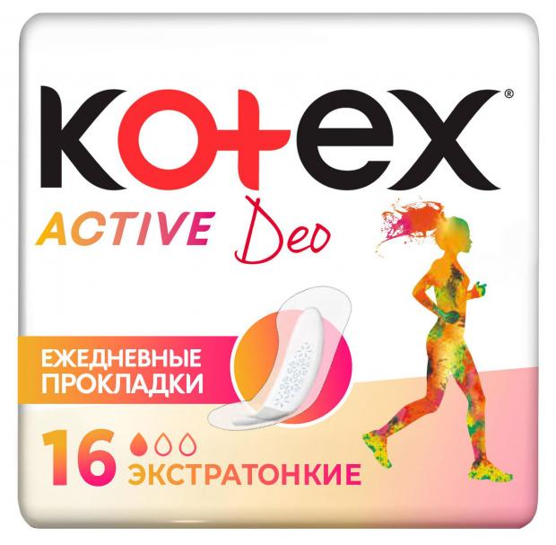 фото Прокладки ежедневные kotex актив, 16 шт