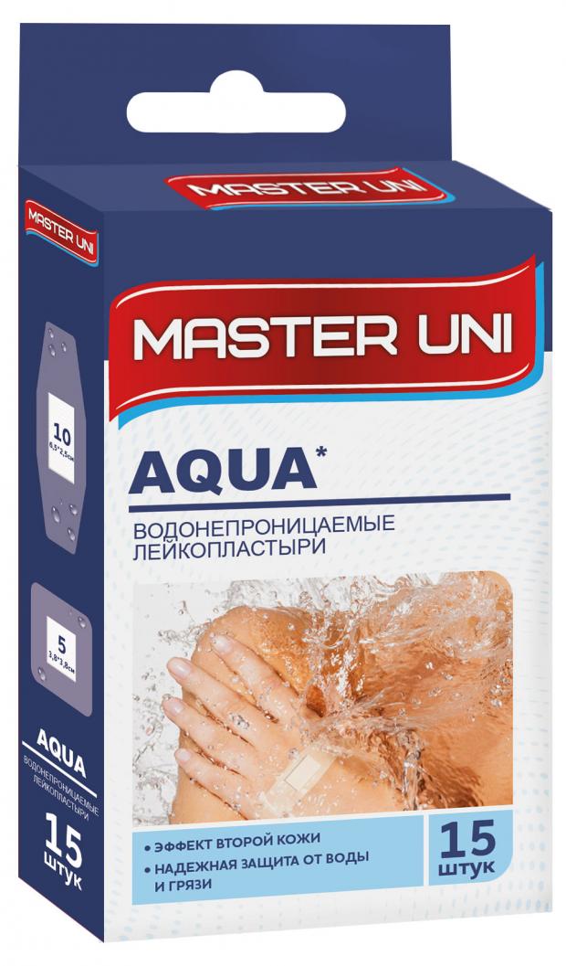 фото Лейкопластырь master uni aqua водонепроницаемый, 20 шт