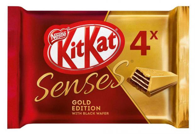 Шоколад KitKat Senses Gold Edition Deluxe Белый с карамелью 116 г 75₽