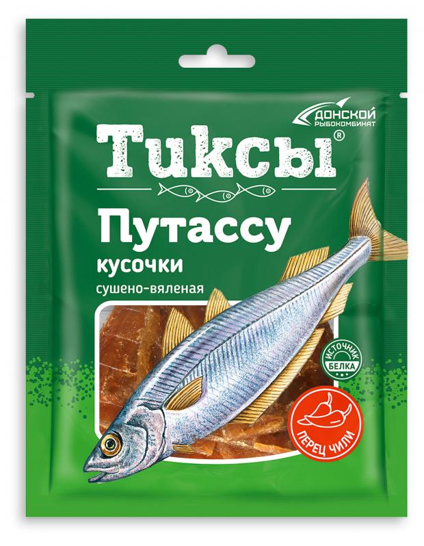 фото Путассу сушеный «тиксы» кусочки с перцем, 70 г