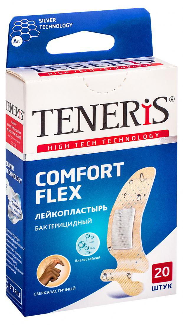 фото Лейкопластырь teneris comfort flex бактерицидный, 20 шт