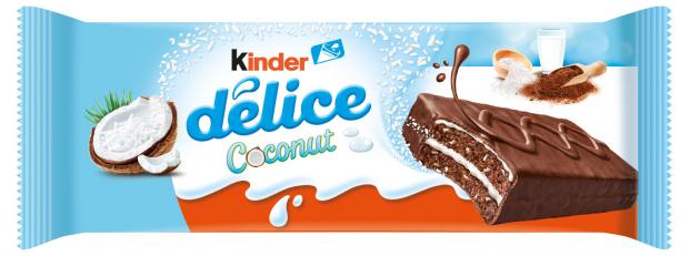 Пирожное бисквитное Kinder Delice Кокос 37 г 42₽