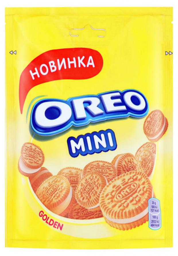 фото Печенье oreo mini golden с начинкой с ванильным вкусом, 100 г