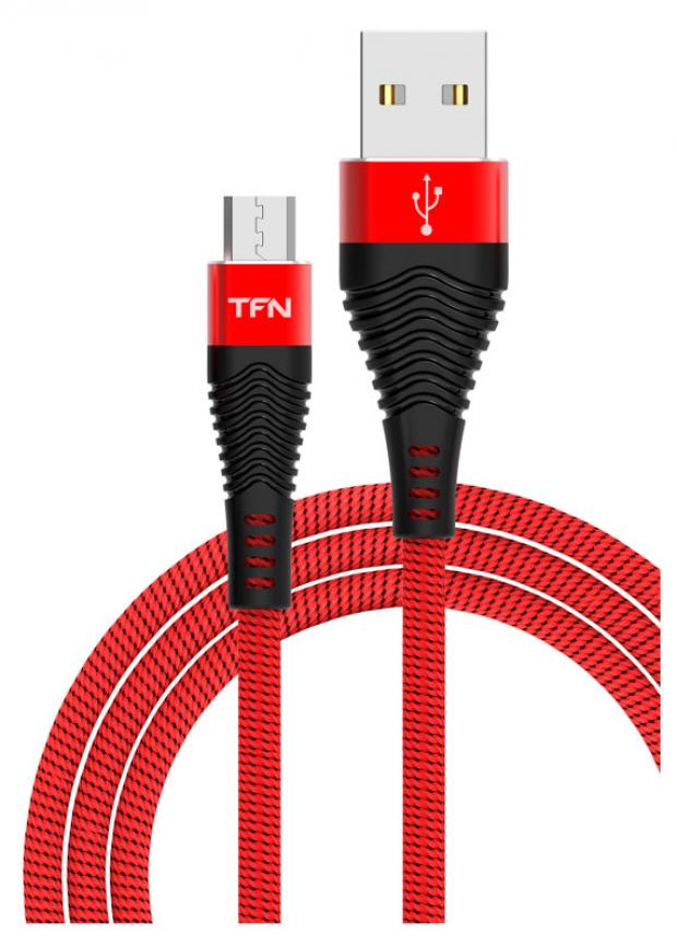 фото Кабель tfn usb – micro usb красный, 1 м