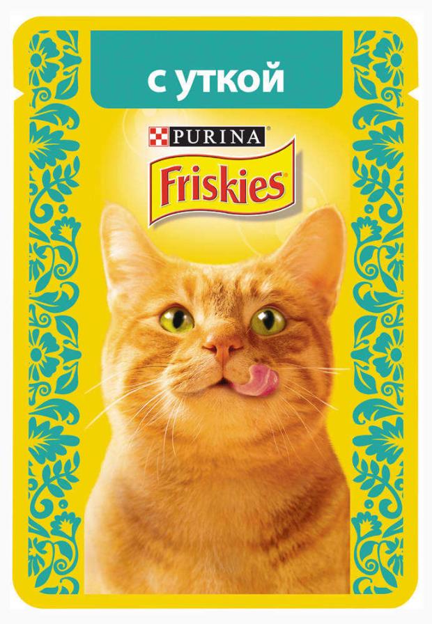 фото Корм для кошек friskies утка в подливе, 85 г