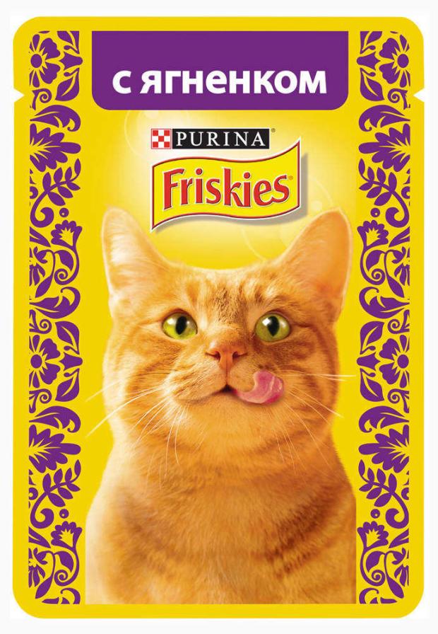 фото Корм для кошек friskies ягненок в подливе, 85 г