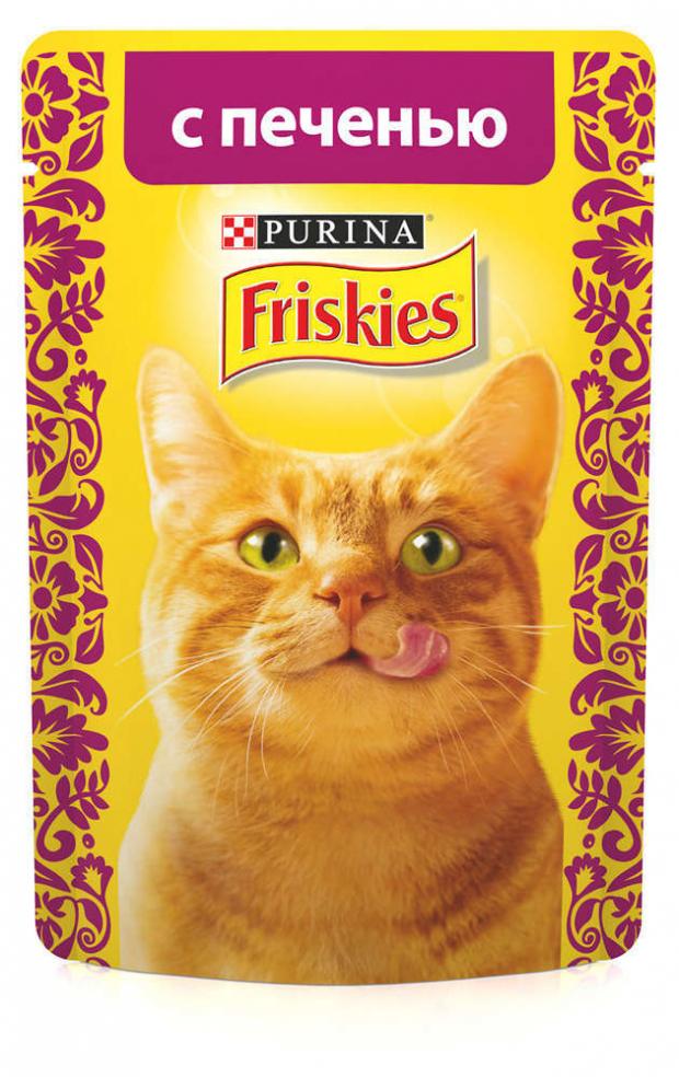 фото Корм для кошек friskies печень в подливе, 85 г