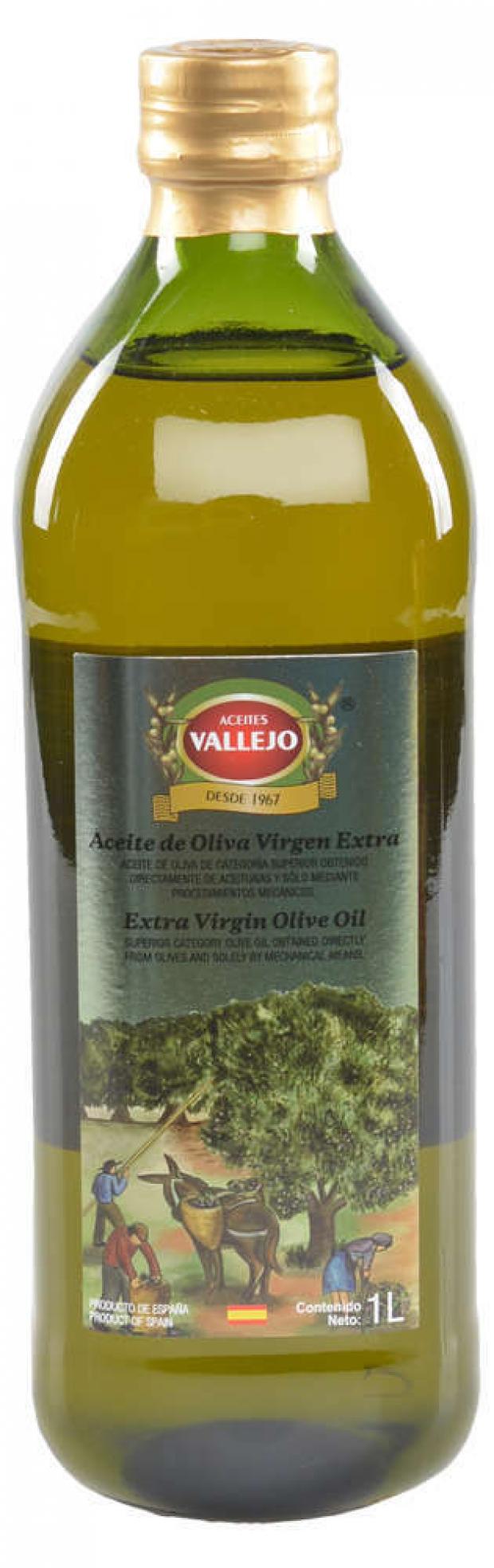 фото Масло оливковое vallejo extra virgin нерафинированное, 1 л