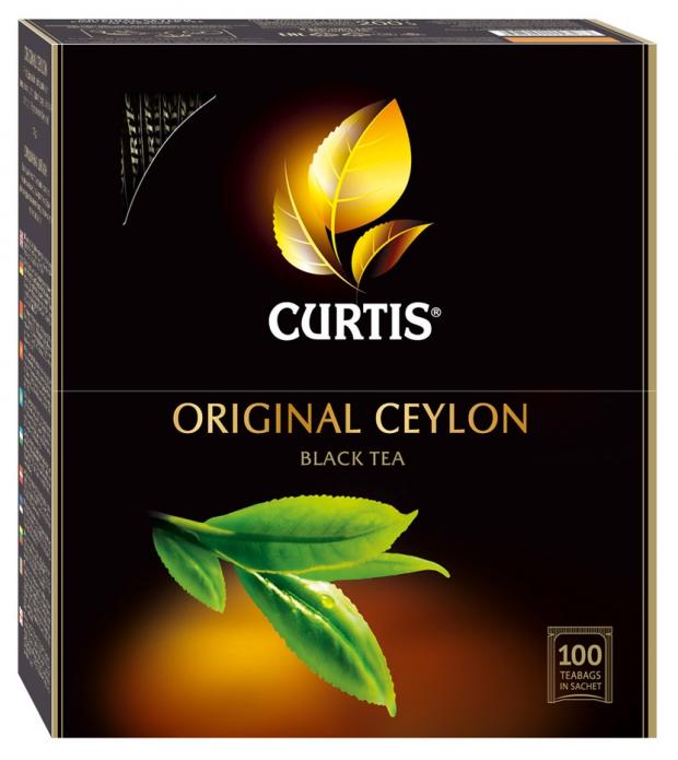 

Чай черный Curtis Original Ceylon цейлонский в пакетиках, 100х2 г