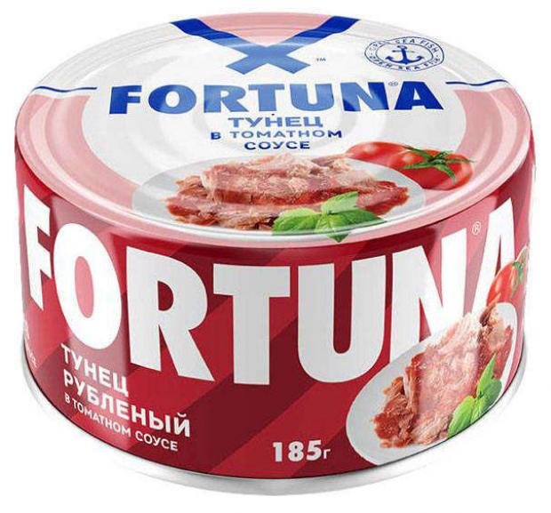 

Тунец Fortuna рубленый в томатном соусе, 185 г