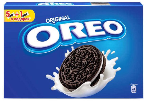 фото Печенье oreo с какао и начинкой с ванильным вкусом, 228 г