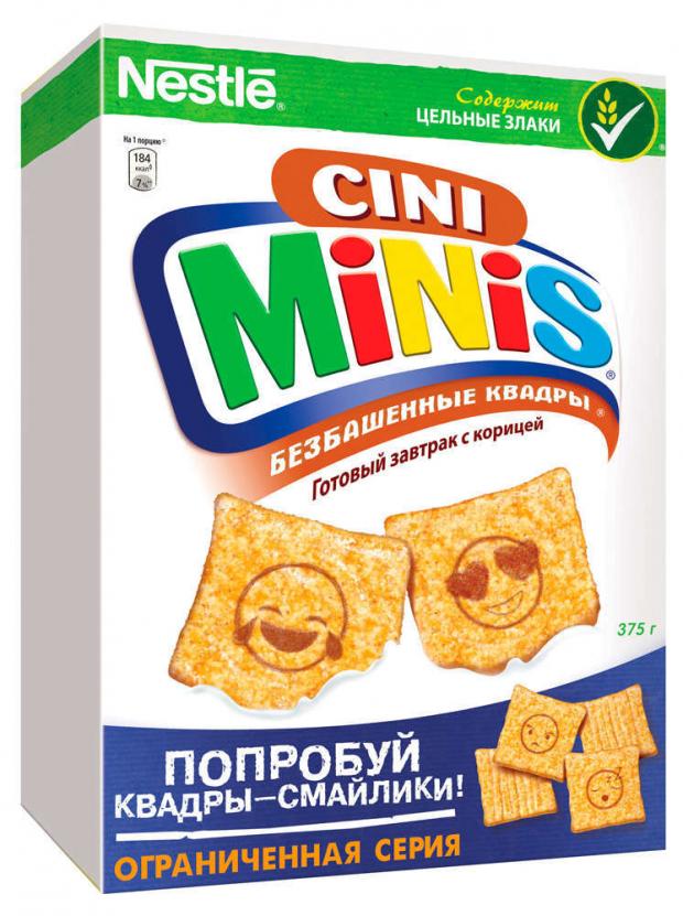 фото Готовый завтрак cini minis безбашенные квадры с корицей, 375 г