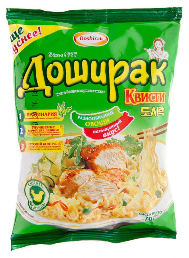 фото Лапша быстрого приготовления doshirak квисти со вкусом курицы, 70 г