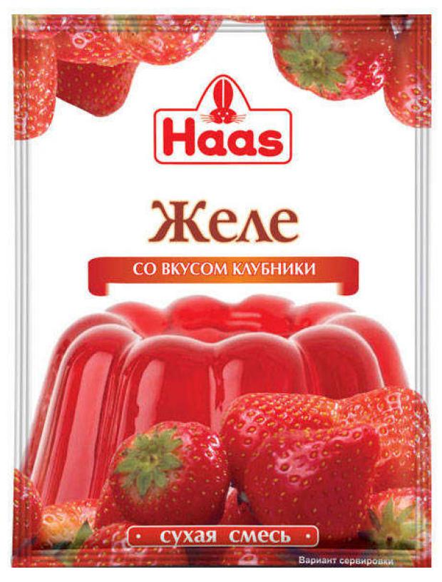 фото Желе десертное haas клубника, 50 г