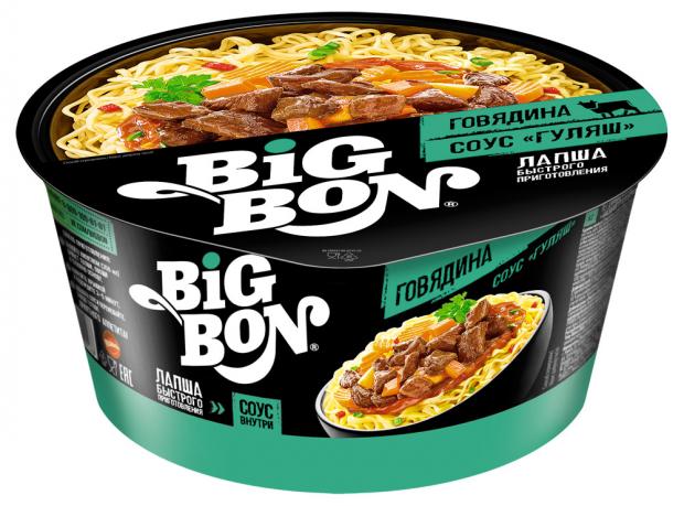 

Лапша BIGBON говыжий гуляш, 90 г