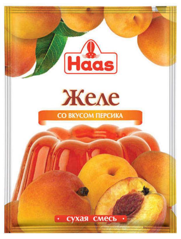 фото Желе десертное haas со вкусом персика, 50г