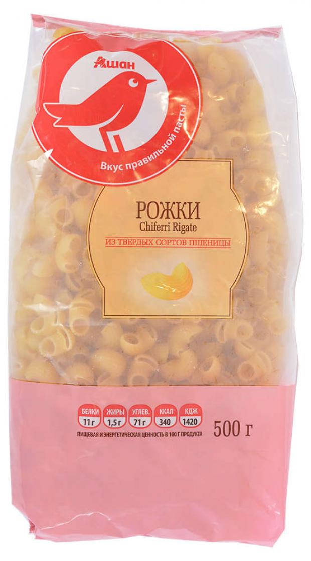 фото Макароны auchan красная птица рожки, 500 г