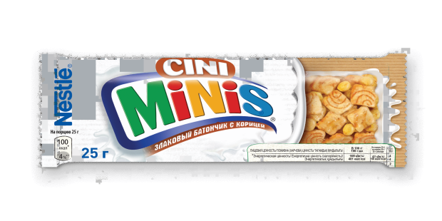 фото Батончик злаковый cini minis с корицей, 25 г