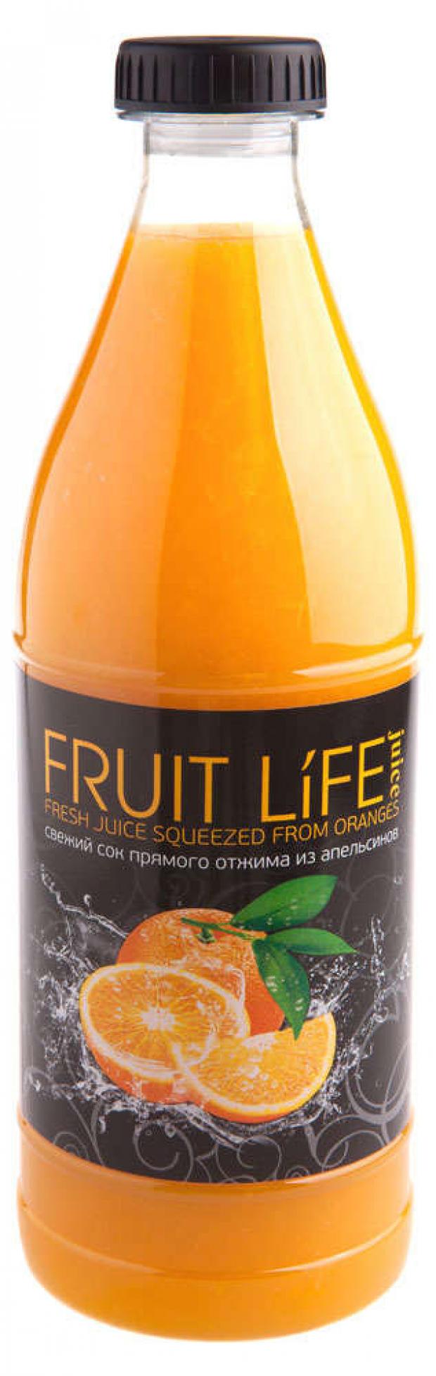 

Сок апельсиновый Fruit Life juice прямого отжима, 900 мл