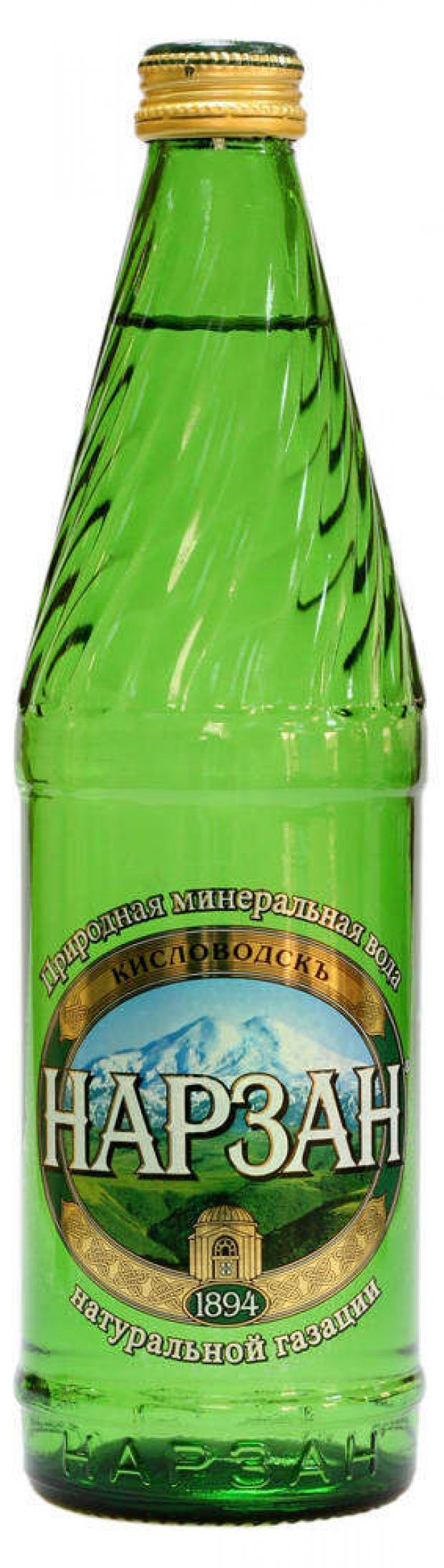 Вода минеральная Нарзан натуральной газации стекло 500 мл 52₽