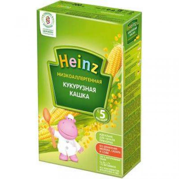 фото Каша безмолочная heinz низкоаллергенная кукурузная с 5 мес, 200 г