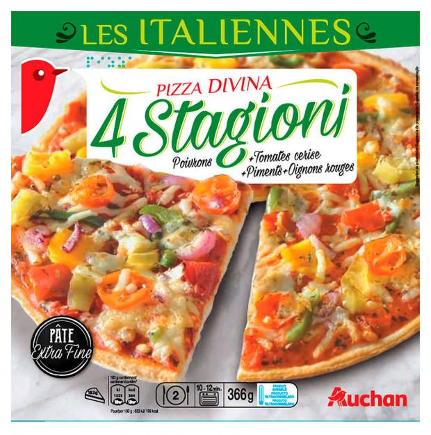 фото Пицца auchan pizza divina овощная, 366 г