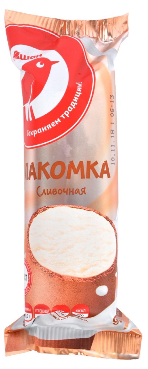 Мороженое сливочное АШАН Лакомка батончик, 90 г