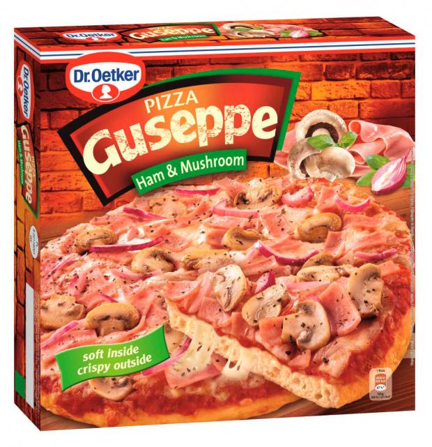 Пицца Dr.Oetker Guseppe с ветчиной и грибами, 425 г