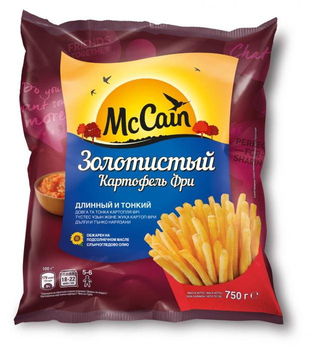 

Картофель фри MCCAIN Золотистый длинный и тонкий, 750 г