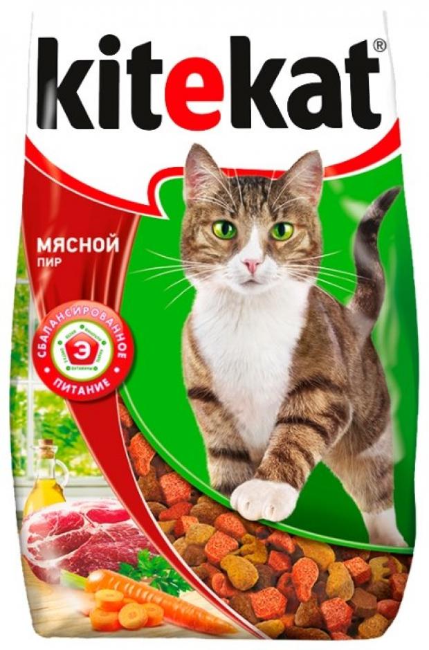 фото Сухой корм для кошек kitekat мясной пир, 1,9 кг