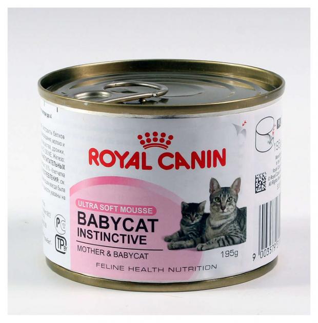 

Консервы для котят Royal Canin Babycat Instinctive до 4 месяцев паштет, 195 г