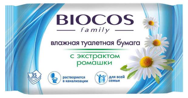 Влажная туалетная бумага Biocos 35 шт 54₽