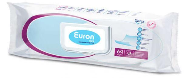 

Влажные салфетки Care Euron, 64 шт