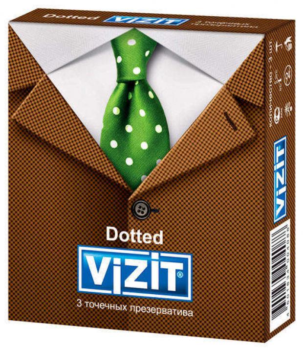 фото Презервативы vizit dotted точечные, 3 шт